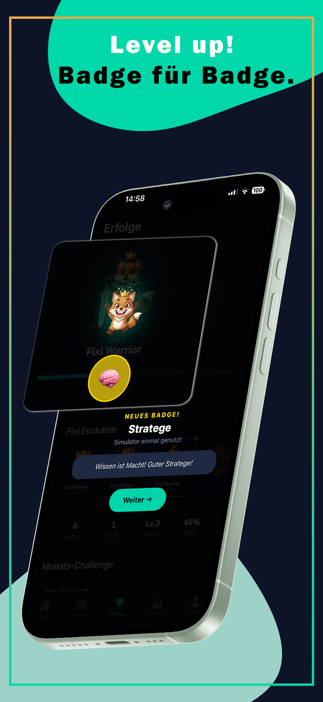 Level up Badge für Badge